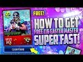 HOW TO GET 116 OVR EASTER MASTER COMPLETELY FREE! CHEAT SHEET! MADDEN MOBILE 18