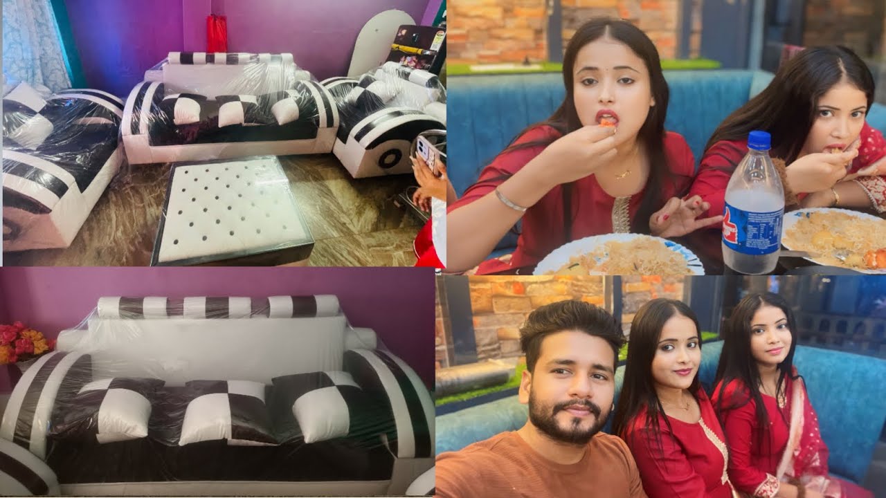 Hall Room Ke Liye Liya Luxurious Sofa Set | Night Mai Ke Raj Cabin Mai ...