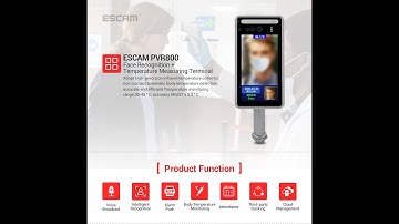 ESCAM PVR800 Face Recognition & Temperature measuring Terminal