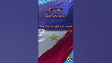 The Philippines is home to over 170 languages and dialects