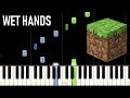 Minecraft  wet hands piano tutorial synthesia