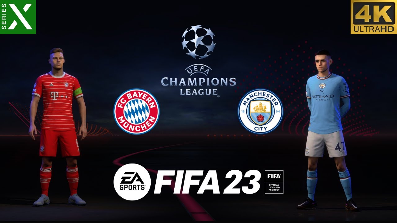 FIFA 23 - Bayern Munich vs Man City | UEFA Champions League Quarter ...