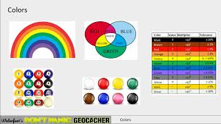 Colors and Geocaching Mystery Puzzle Caches