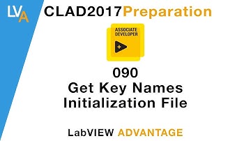 LabVIEW CLAD 090 Get Key Names Initialization File