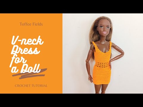 how to crochet barbie dress Ruffle Doll Dress Crochet Pattern, Barbie Clothes (PDF Pattern) Digital  Download
