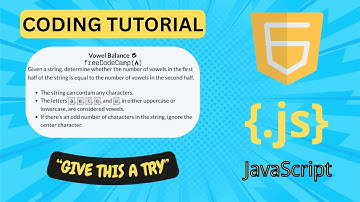 JavaScript Tutorial in 16 min - Vowel Balance