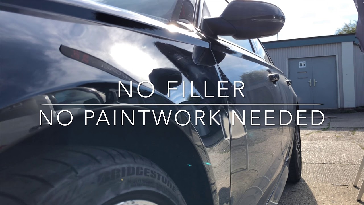 AUDI A6 REPAIR / Aluminium Bodyline Dent / Repaired By