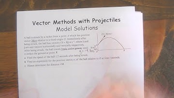Vector methods and projectiles