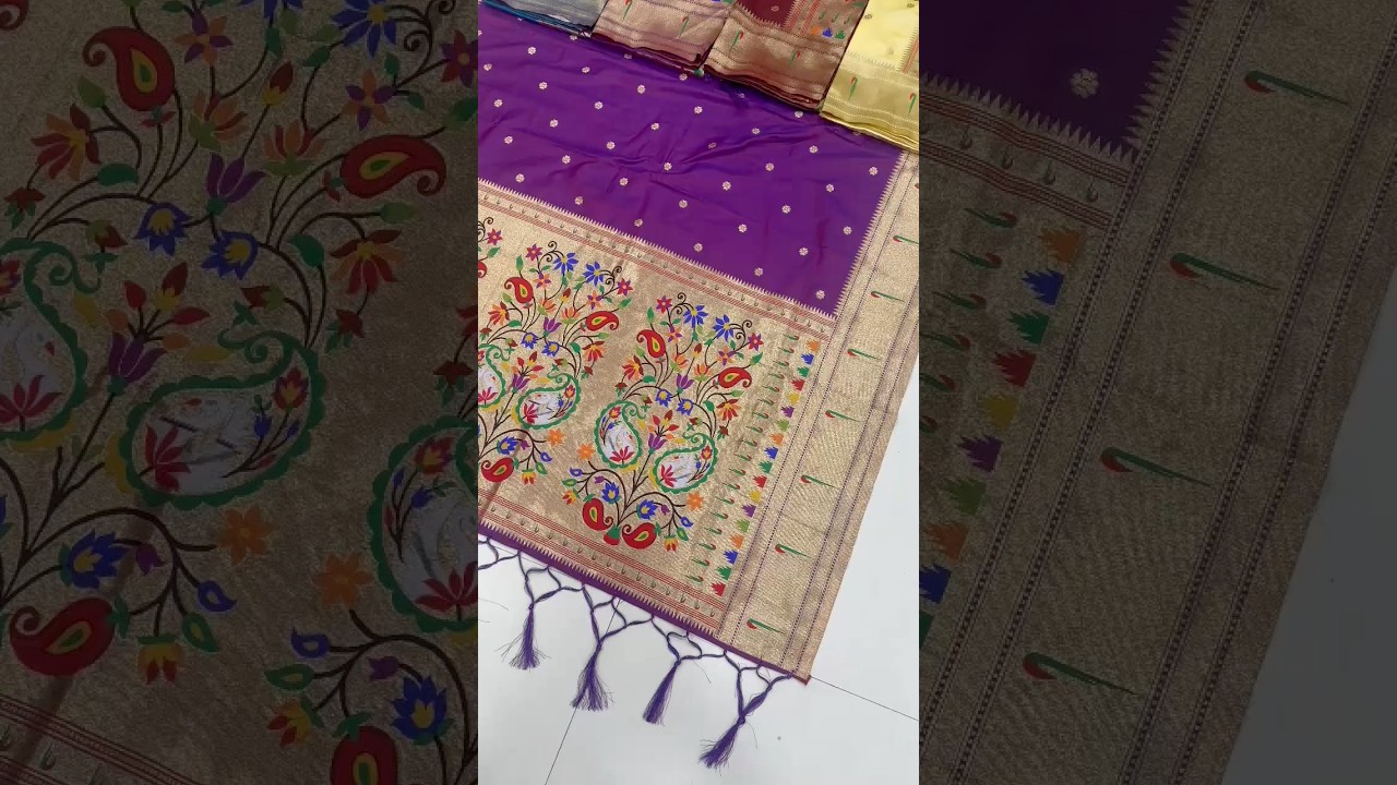 Paithani Weaving Premium Meenakari Heavy Dupatta