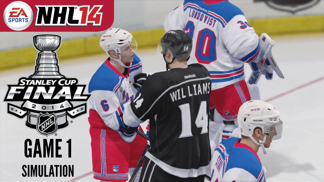 2014 Stanley Cup Final Rangers vs Kings - Game 1 Sim (NHL 14)