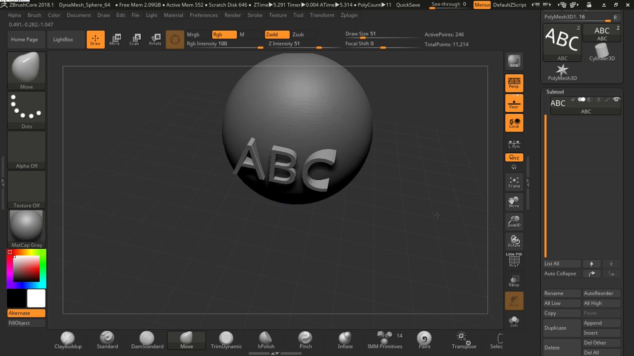 importing svg in zbrush