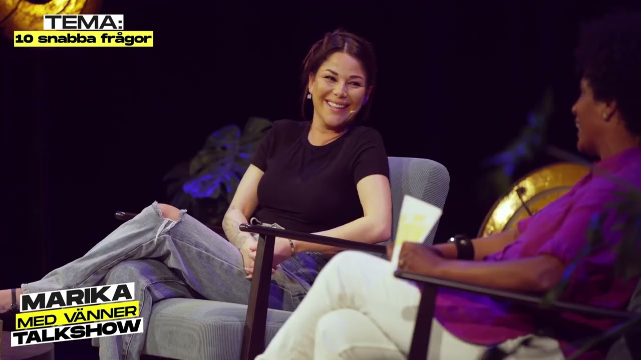 Jasse får 10 snabba frågor! | Marika med Vänner Talkshow