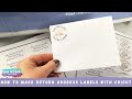 How to Use Flatten in Cricut Design Space for Return Address Labels