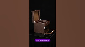 HDH 0196 || HỘP ĐỰNG ĐỒNG HỒ 2 Ổ XOAY 2 GỐI VÀ 8 NGĂN CHỨA TĨNH CAO CẤP. #shorts #hopdungdongho