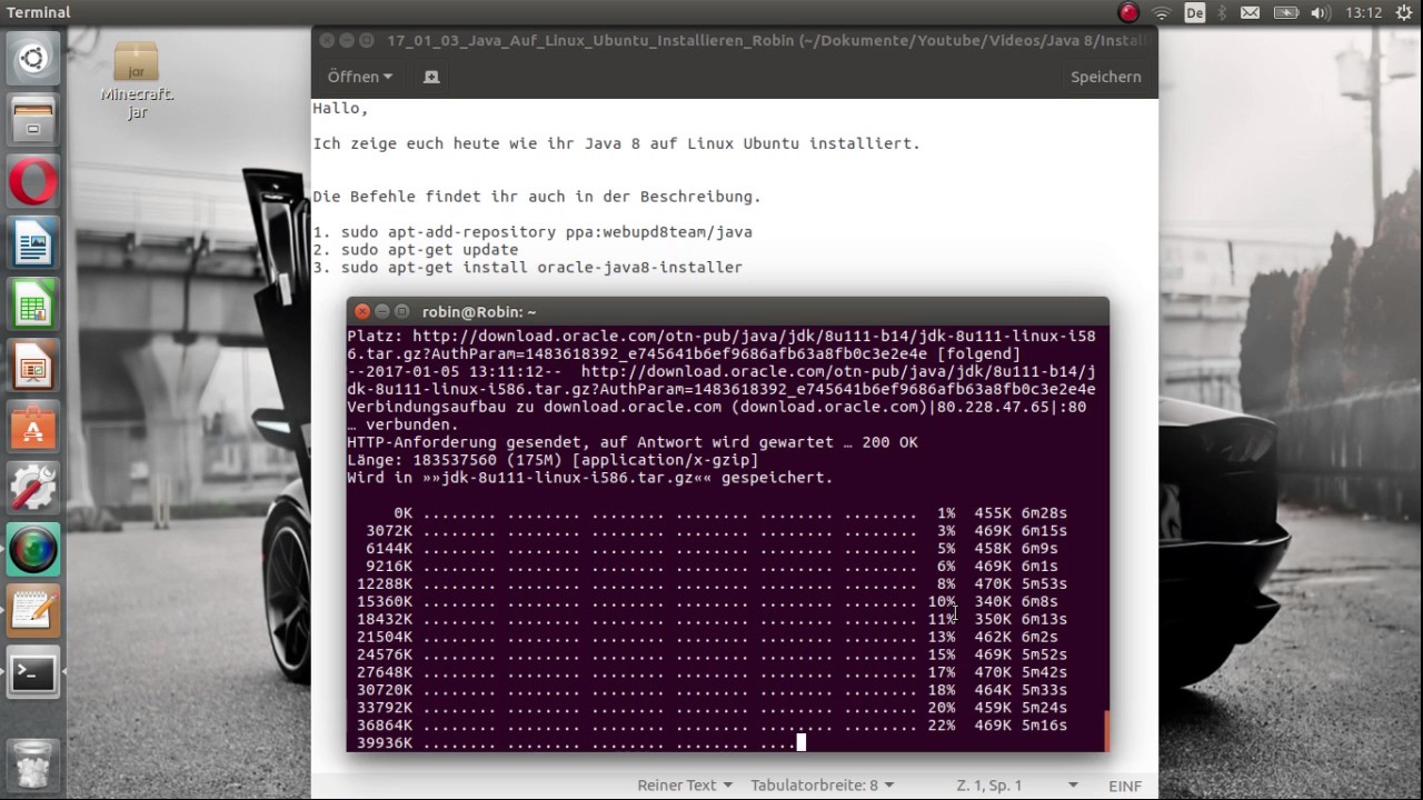 ubuntu install java8