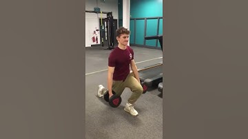 Protocol video showing technique for weighted lunges. James Groser PDP coursework 2019