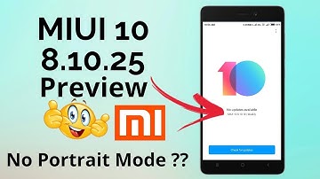 MIUI 10 8.10.25 Beta Update