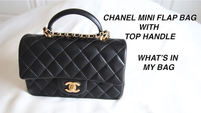 Chanel 22B unboxing - mini flap rectangle gold plate top handle -  Fall/Winter 2022 collection 