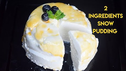SNOW PUDDING / Only 3 Ingredients Pudding / Simple No Oven Pudding / Nilascuisine