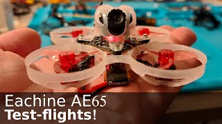 Eachine AE65 brushless whoop test flights