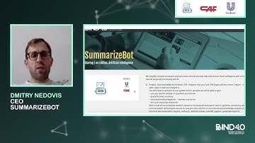 Summarizebot & CAF Rail Services Pitch @BIND 4.0 Virtual Demo Day 2020