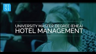 University Master Degree in Hotel Management