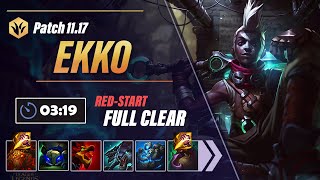 Ekko JG Buffs!  Ekko Jungle Clear Guide | 3:19 Red-Start Full Clear [Patch 11.17 PBE] Resimi