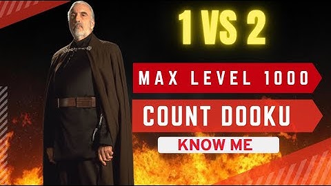 Battlefront 2 - MAX Level 1000 Dooku is Born - 1 vs 2 - Dodpoemdo and HealthyLibido