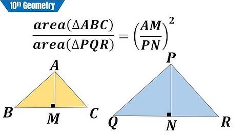 Lec.7] theorem of area of similar Triangle #maths