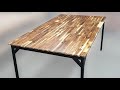 원목테이블 만들기 원목식탁 원목작업테이블 / make a simple table