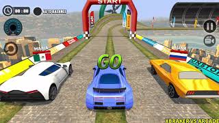 Impossible Car Tracks: Blue Car Driving Simulator - Multiplayer Mode - Android Gameplay walkthrough screenshot 3