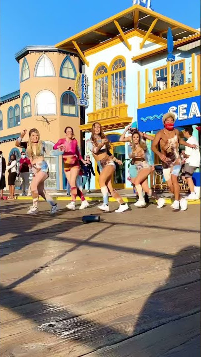 Shuffling On The Santa Monica Pier Boom Boom Boom Boom Vengaboys | VIRAL TIKTOK DANCE