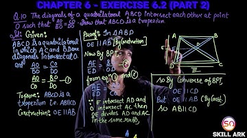Triangles Ch. 6 - Ex. 6.2 (Part - II) | Class 10 NCERT Maths Solutions (Lect. 5)
