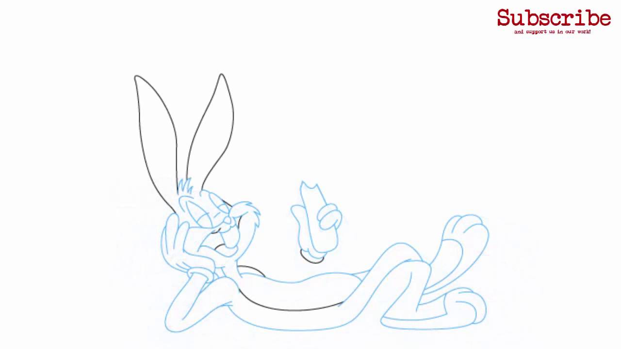 How to Draw Bugs Bunny Step by Step for Kids - YouTube