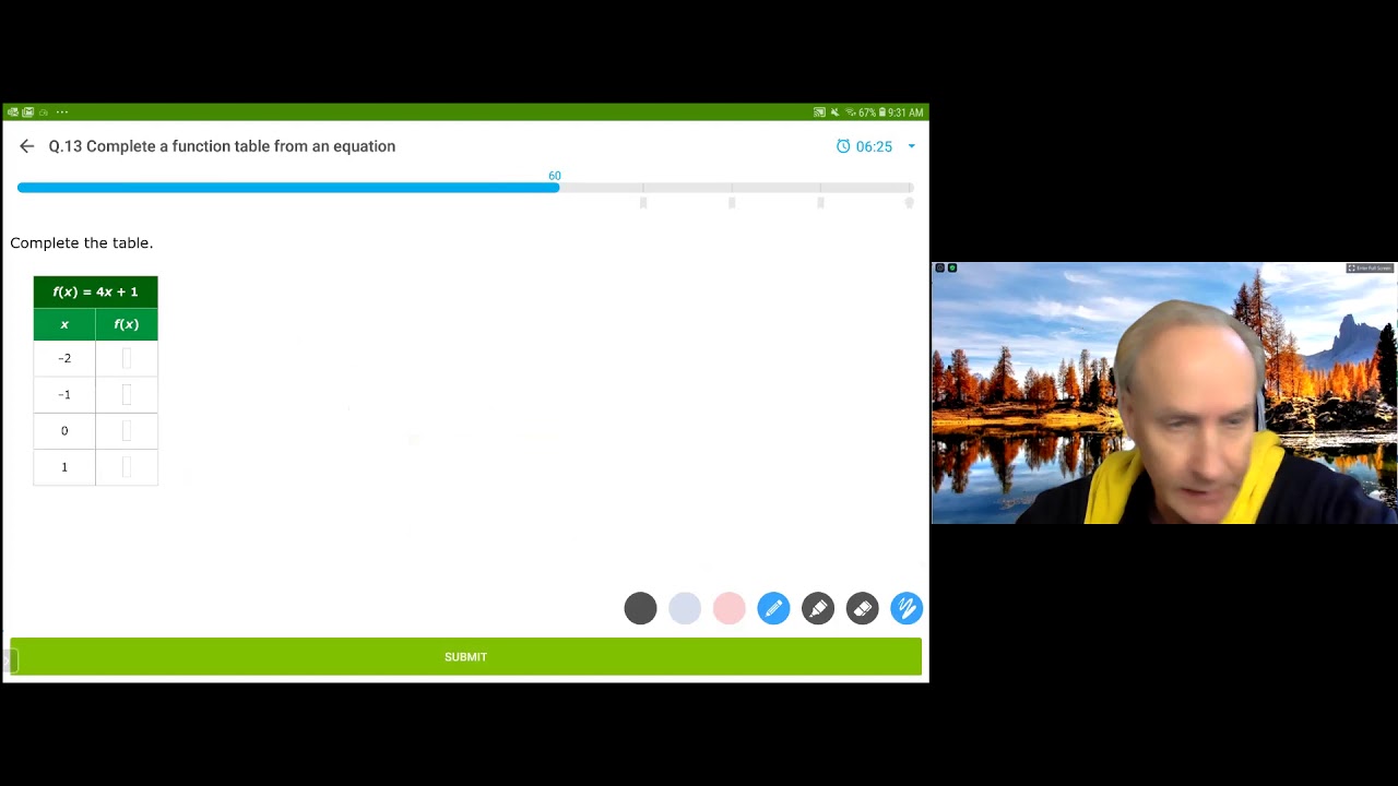 IXL Algebra1 - Q.13 Complete a Function Table From an Equation - YouTube