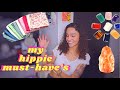 HIPPIE ESSENTIALS | my everyday items as a hippie