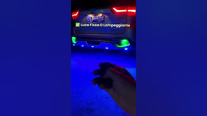 Luci LED sotto scocca senza fili effetto Neon