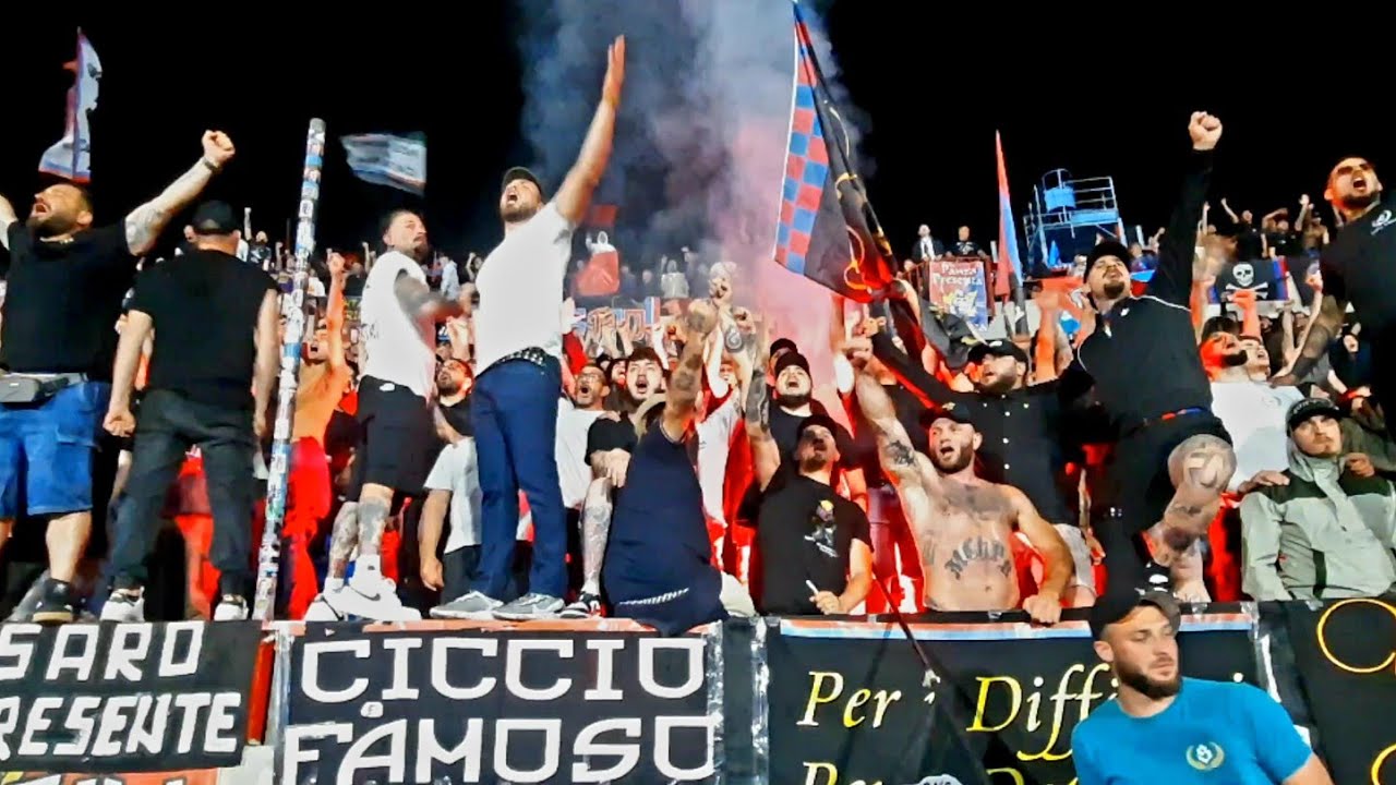 CATANIA-GIUGLIANO 3-2 PLAYOFF SERIE C -04/05/2025 CURVA SUD CATANIA 🐘