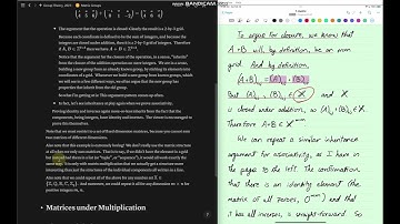 Group Theory - 7 - Matrix Groups