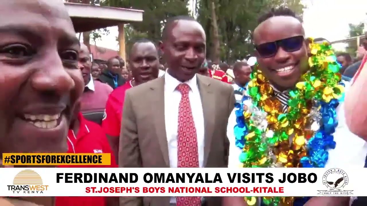 Ferdinand Omanyala Visit to St.Joseph's Boys National School