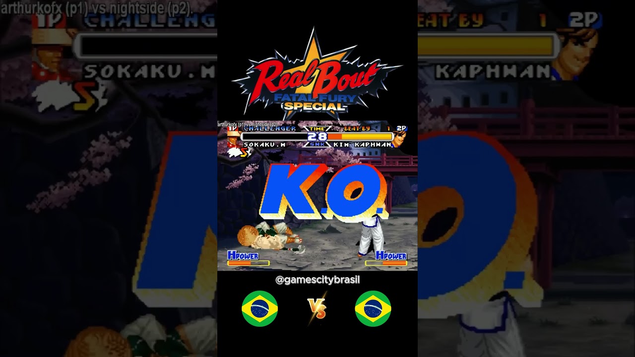 Real Bout fatal Fury Special - Brasill - Arthurkofx Vs Nightside [R17]