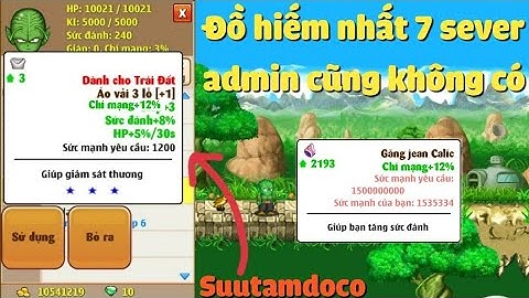 Review Những Món Đồ Kì Lạ Siêu Hiếm 7 Sever Có Tiền Cũng Không Mua Được - Ngọc Rồng Online