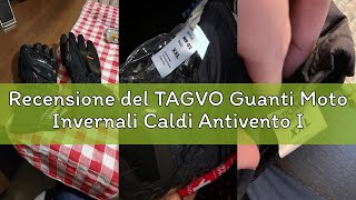 Recensione del TAGVO Guanti Moto Invernali Caldi Antivento Impermeabile, Protezione nocche Dita palm