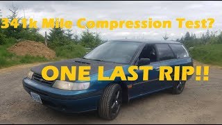 EJ22T Compression Test After 341K miles! One Last Rip!