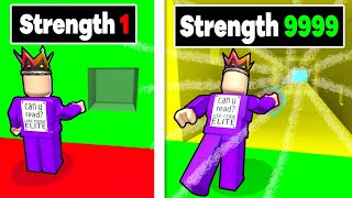 I Used My Strength In A SUPER PUNCH On Roblox