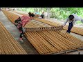 Genius Way They Craft Gigantic Coconut Mats in Vietnam
