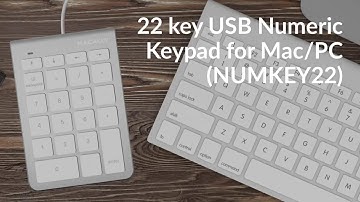 Macally NUMKEY22 USB Numeric 22 key Keypad for Mac/PC