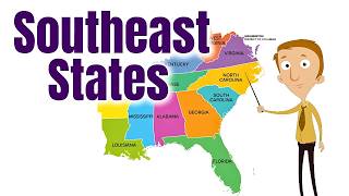 learn u s states southeast region