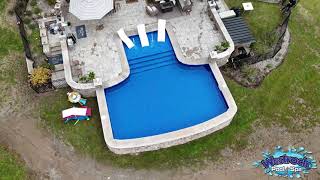 Semi Inground Swimming Pool | Westrock Pools | Drone Video