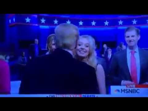 Tiffany Trump Refuses a Kiss From Donald